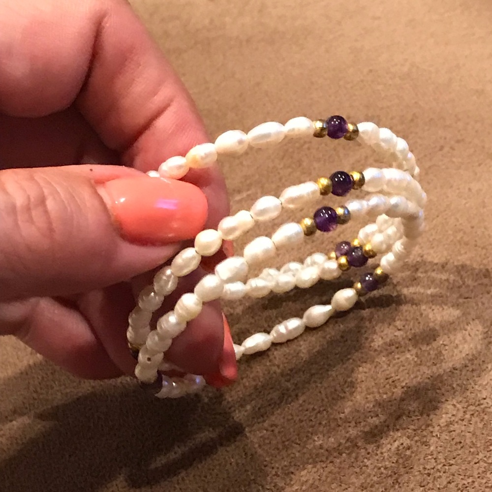 💜 FRESH WATER PEARL BRACELET